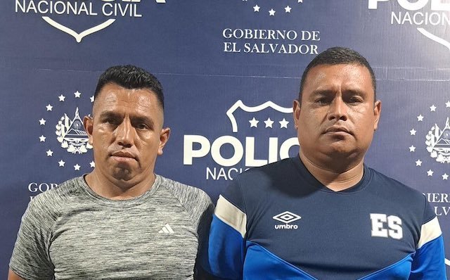 Guillermo Ramírez Ascencio y Cristian Edgardo Martínez agentes PNC extorsión